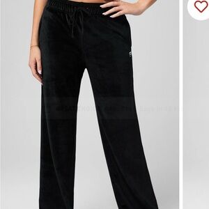 Fabletic Black Velour Lounge Pants
